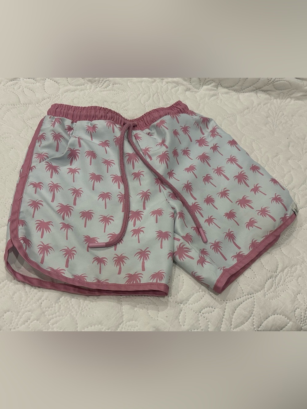 Kids Palm-Print Swim Shorts